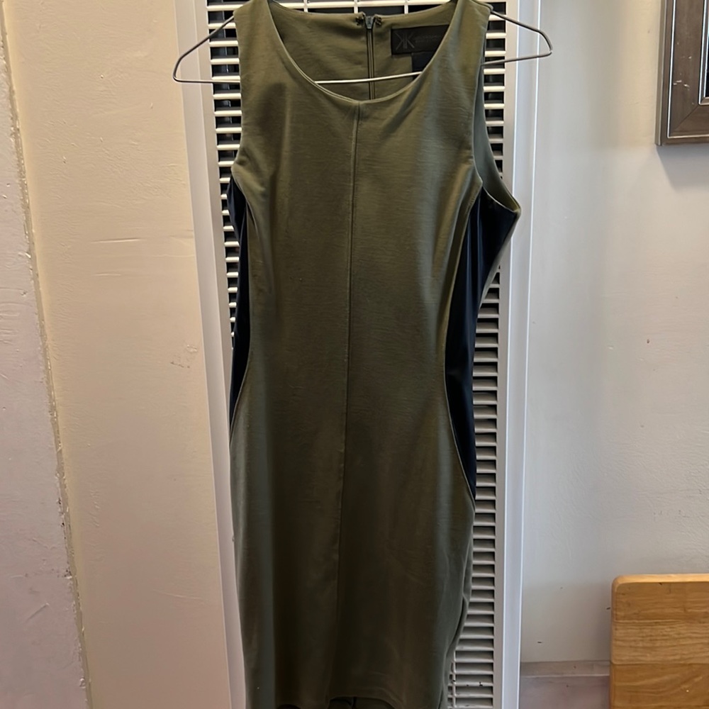 Kardashian Collection green/blk dress size S women’s